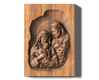 Bas-relief Birth of Christ, 3d models (stl)
