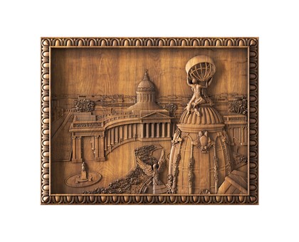 Panel Kazan Cathedral, 3d models (stl)