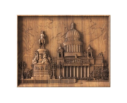 Panel St. Isaacs Cathedral, 3d models (stl)