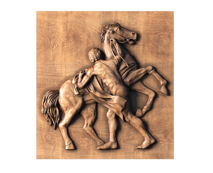 Panel Horse Tamers - Peter Klodt, 3d models (stl)