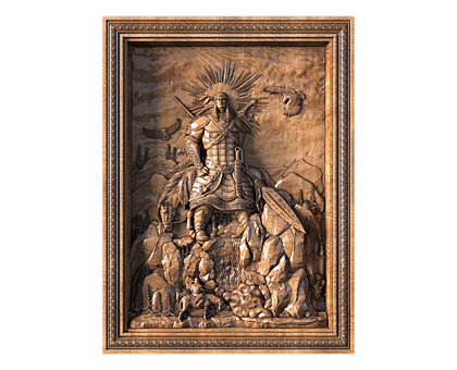 Koketey-Chyltys, Master of the Heavenly Izykhs in a Sun Frame, 3d models (stl)