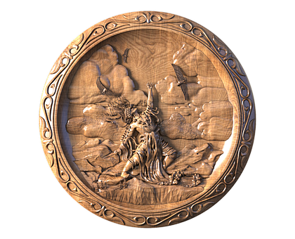 Chaltyrakh-Chayachy Ritual in a Round Frame, 3d models (stl)