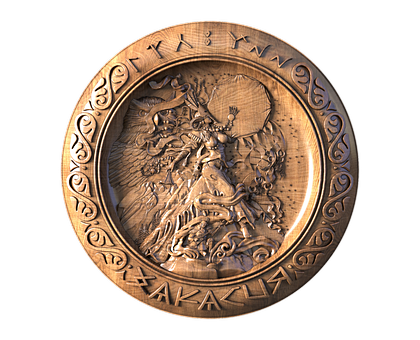 Tale of the Mistress of the Mountains in a Round Frame, 3d models (stl)