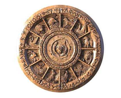 Khakas Calendar, 3d models (stl)