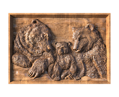 Bear Family, 3d models (stl)