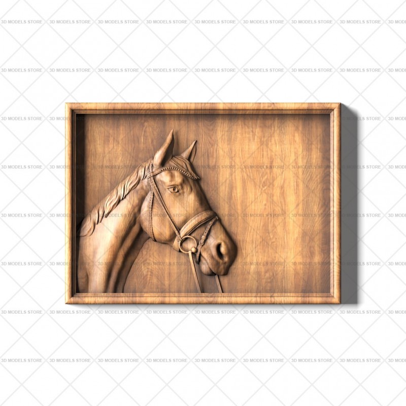 Panel Horse, 3d models (stl)