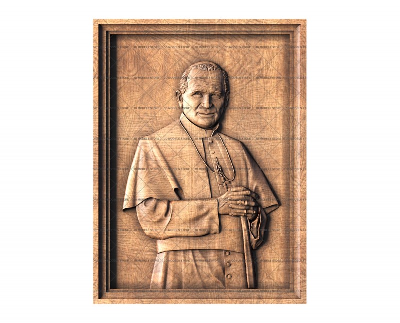 Pope John Paul II, 3d models (stl)