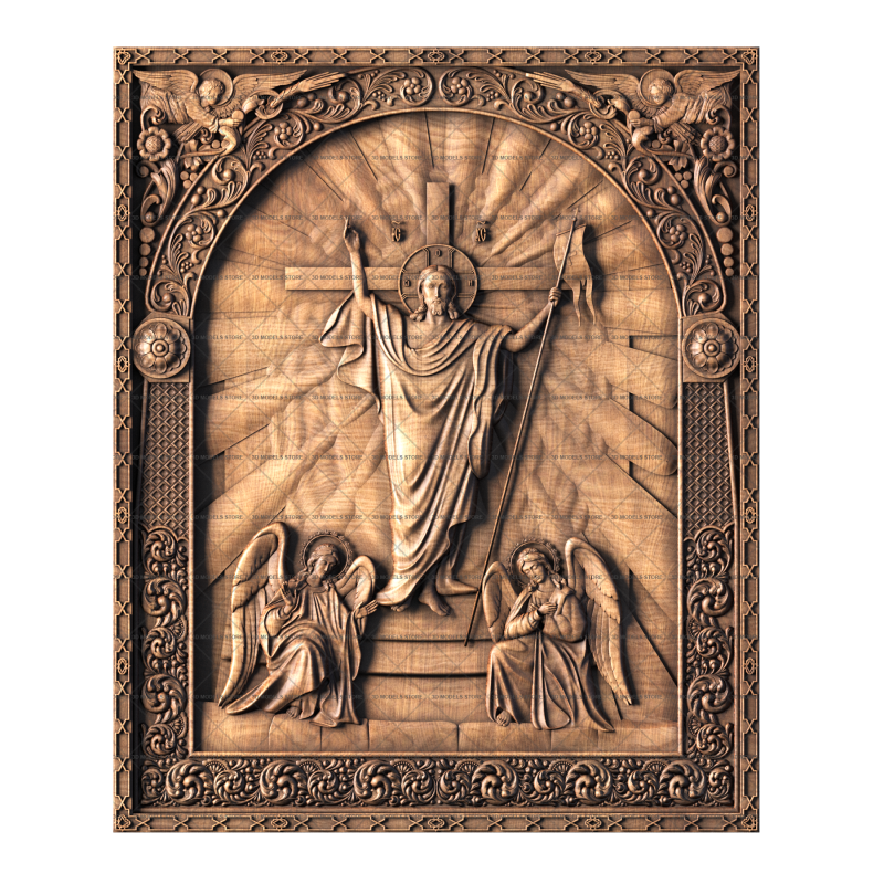 Panel Ascension of Jesus, 3d models (stl)