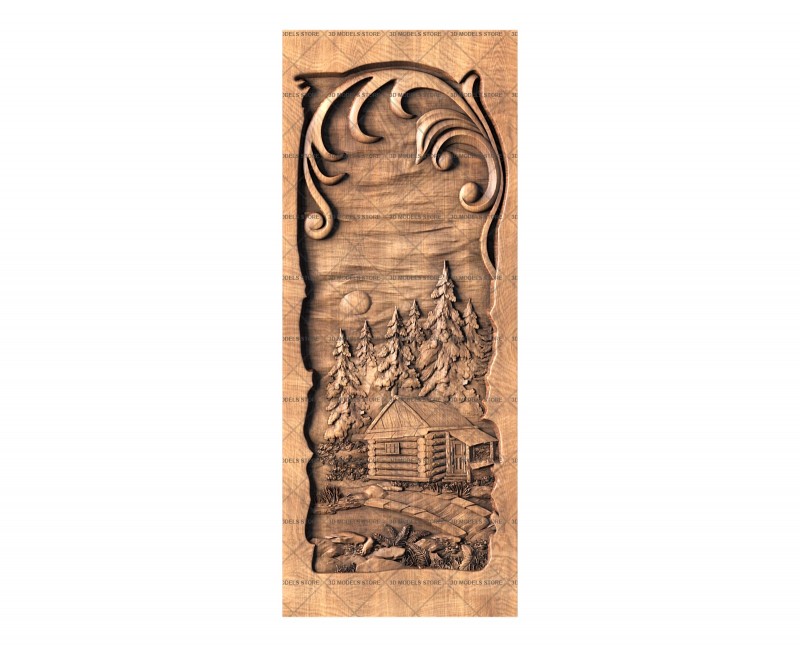 Panel By the river, 3d models (stl)