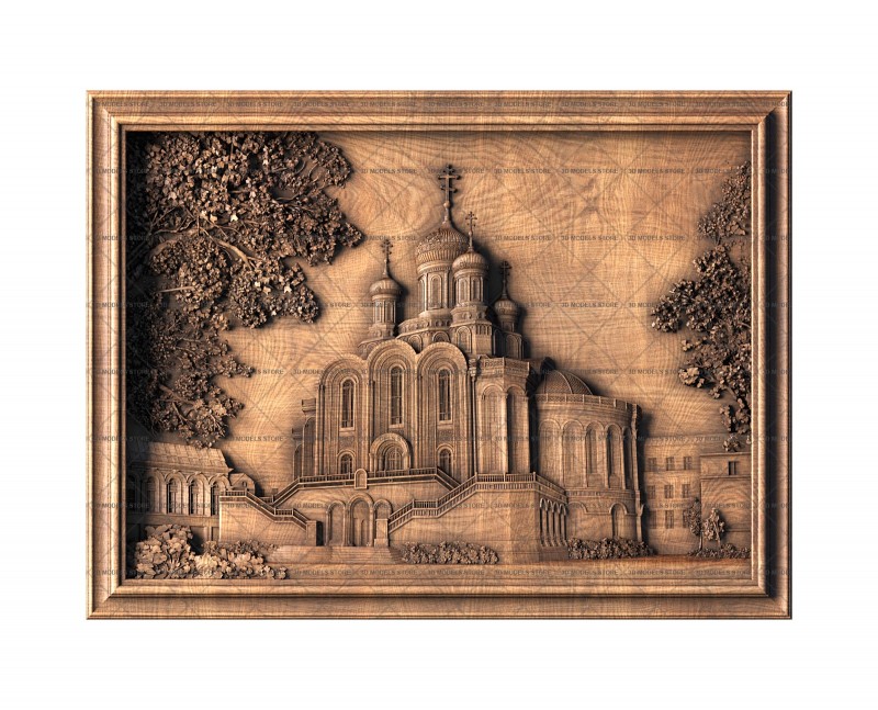 Panel Sretensky Monastery, 3d models (stl)