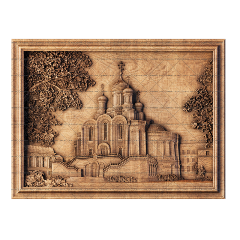 Panel Sretensky Monastery, 3d models (stl)