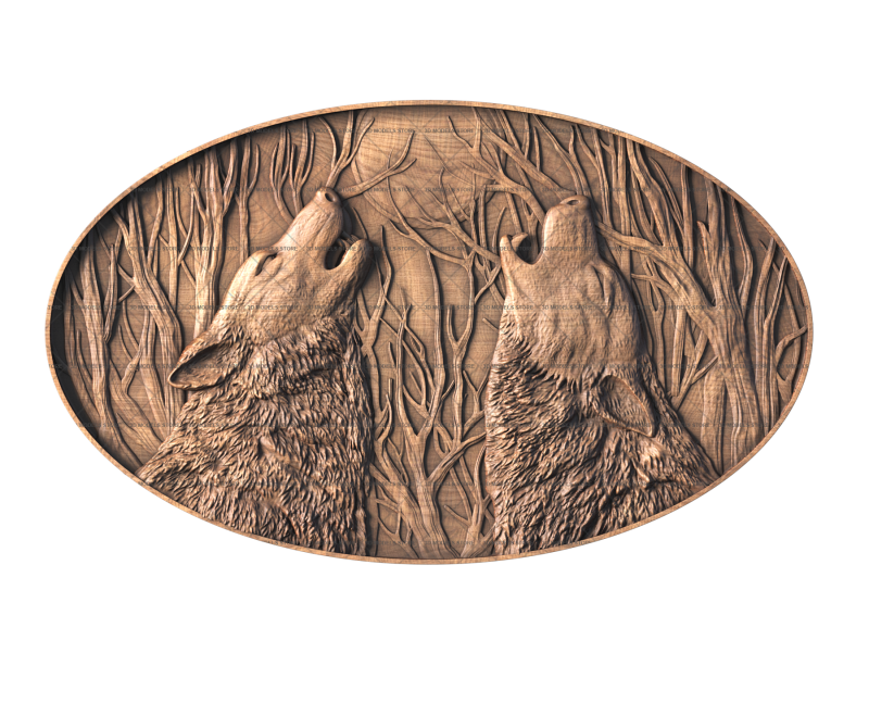 Wolf howl, 3d models (stl)