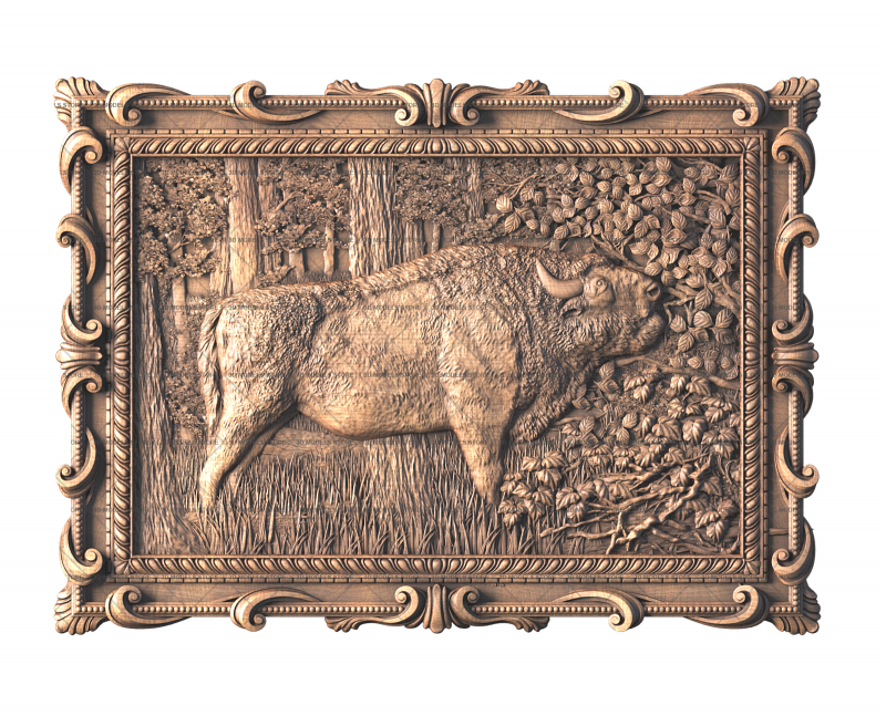 Panel The Bull, 3d models (stl)