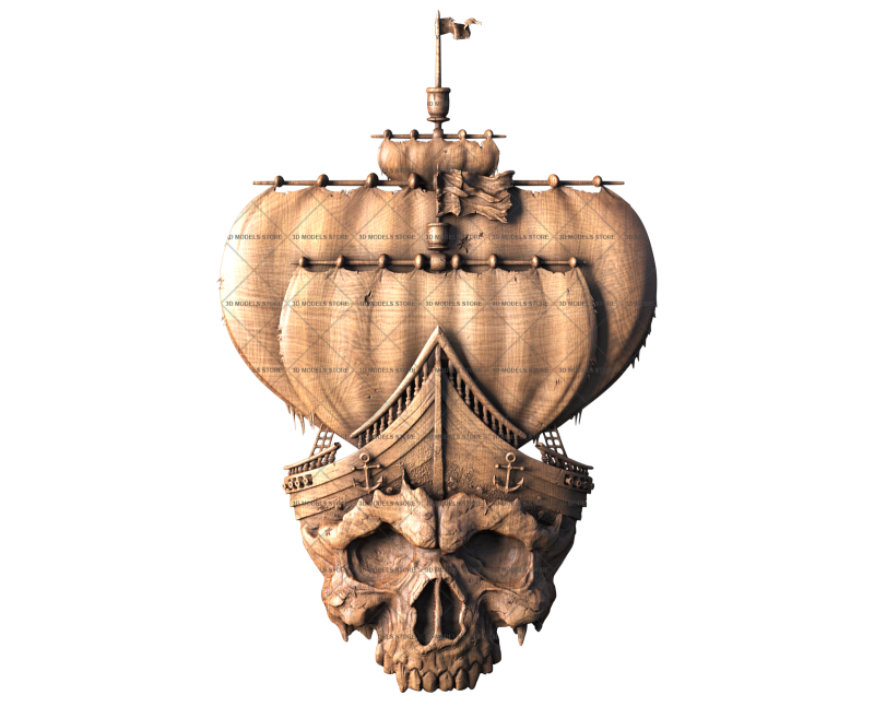 Pirate ship, 3d models (stl)