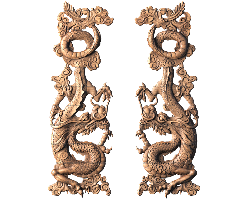 Dragon, 3d models (stl)