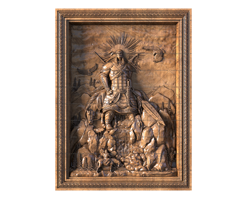 Koketey-Chyltys, Master of the Heavenly Izykhs in a Sun Frame, 3d models (stl)