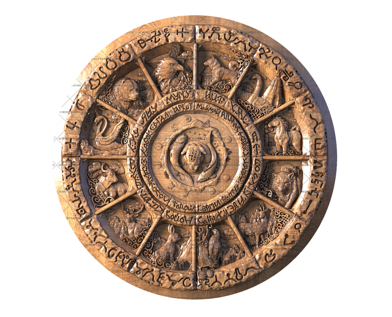 Khakas Calendar, 3d models (stl)