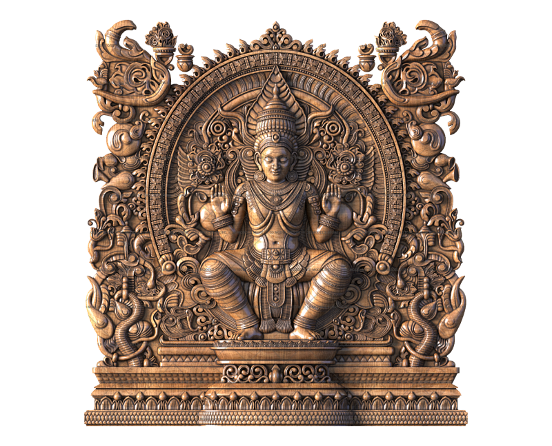 Goddess Lakshmi (Shri Lakshmi), 3d models (stl)