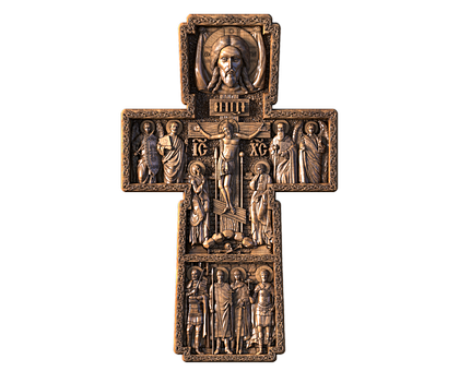 Crucifix with Patron Saints of Rus, 3d models (stl)
