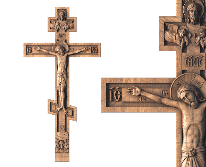 Crucifix, 3d models (stl)