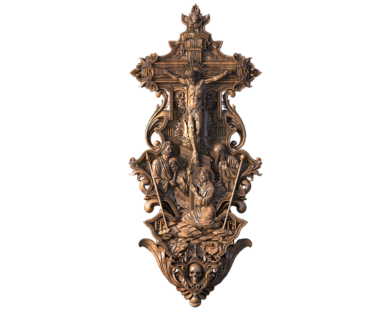 Crucifix, 3d models (stl)
