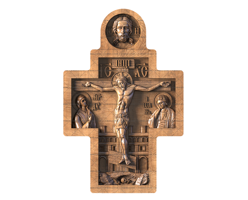 Crucifix, 3d models (stl)