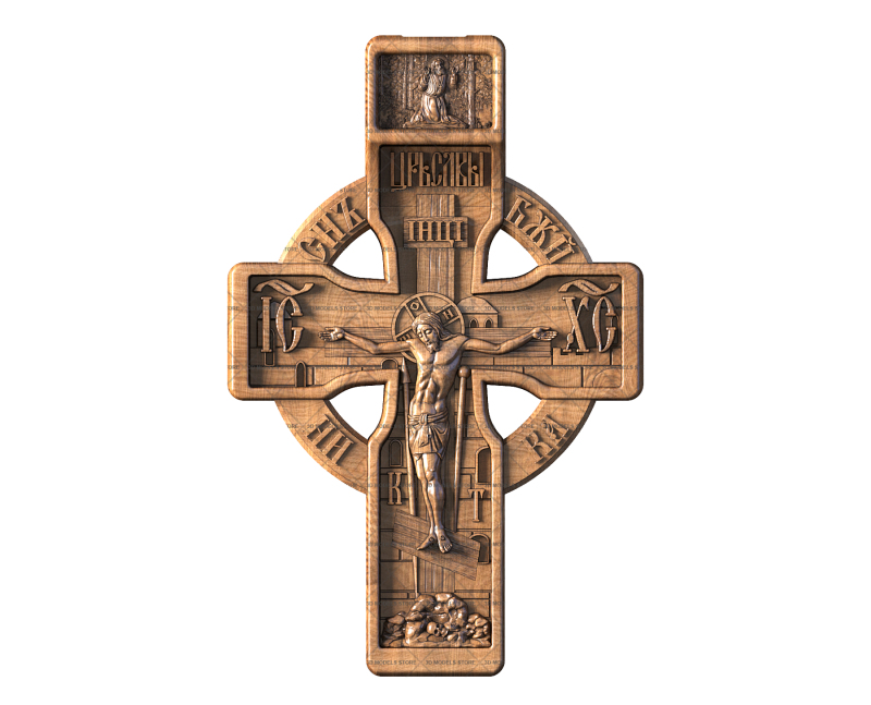 Crucifix, 3d models (stl)