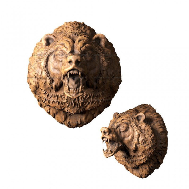 Sculpture Bear, 3d models (stl)