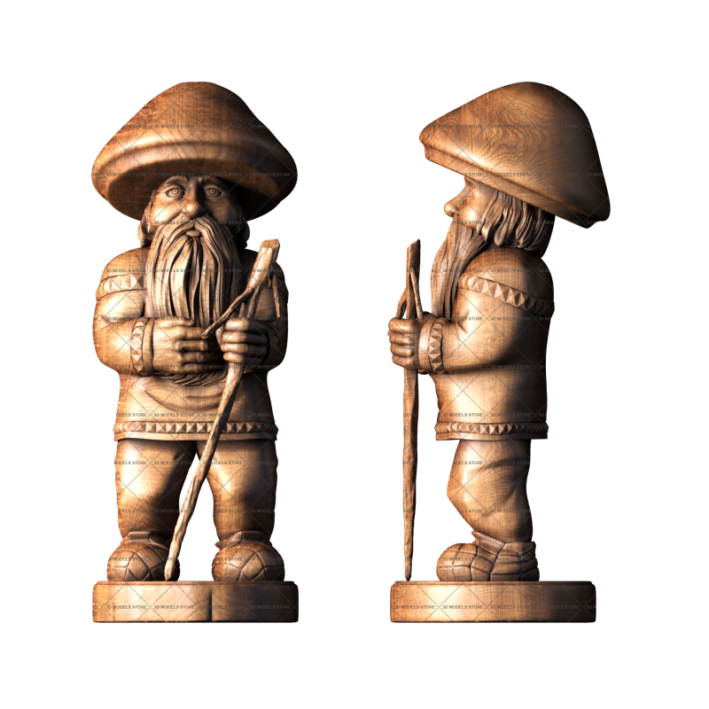 Sculpture Gnome, 3d models (stl)