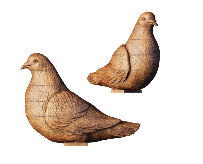 Sculpture Dove, 3d models (stl)