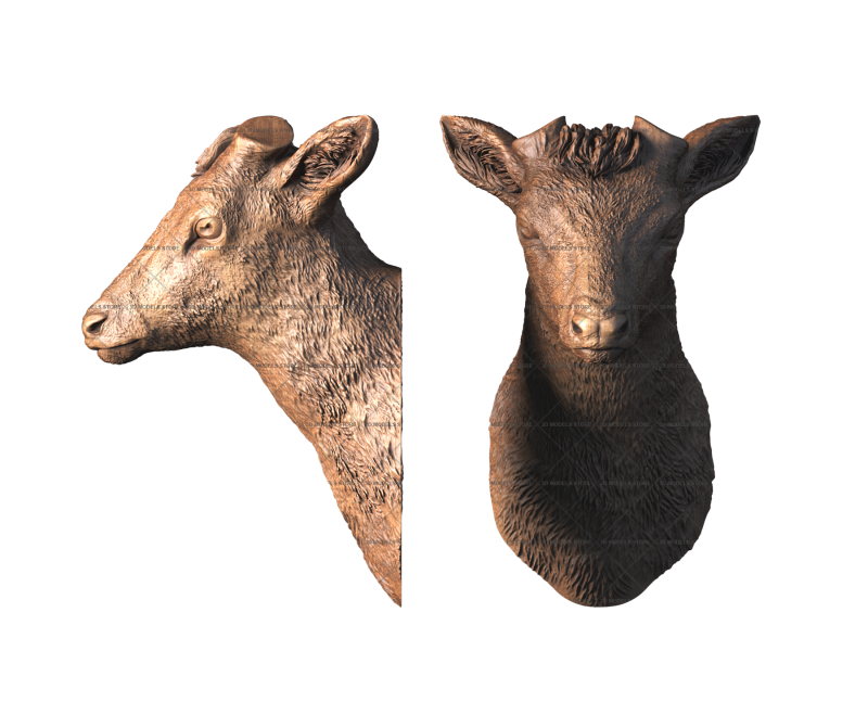 The deer sculpture, 3d models (stl)