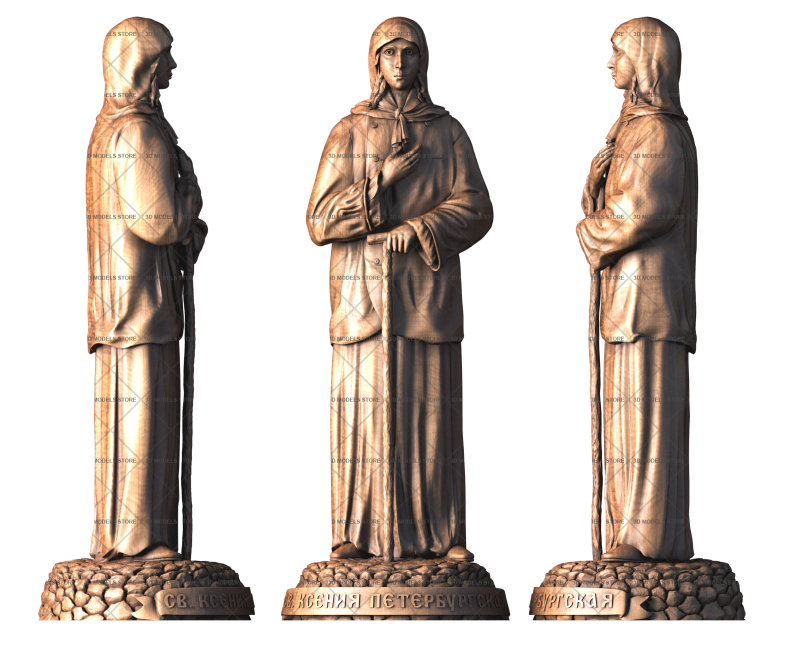 Saint Xenia of Saint Petersburg, 3d models (stl)