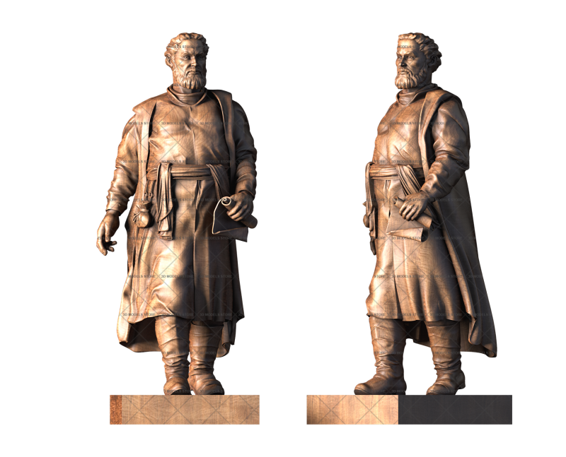 Monument to Afanasy Nikitin, 3d models (stl)