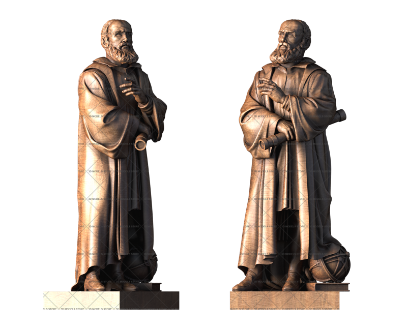 Galileo Galilei, 3d models (stl)
