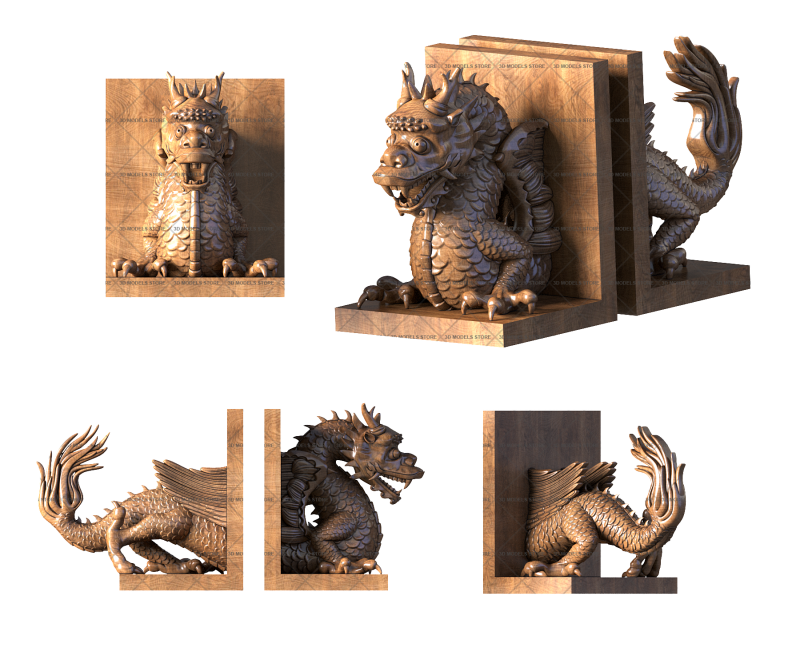 Dragon, 3d models (stl)