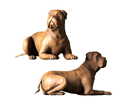 Sculpture Bulldog, 3d models (stl)