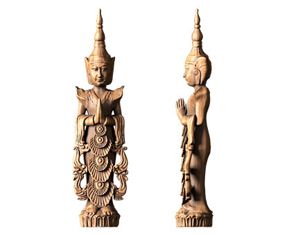 Sculpture Bodhisattva, 3d models (stl)