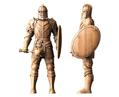 Sculpture knight, 3d models (stl)
