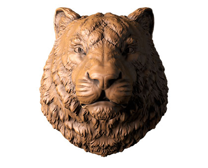 Tigress Sculpture, 3d models (stl)