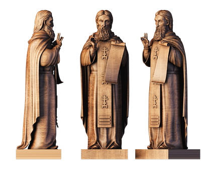Sculpture Saint Sergius of Radonezh, 3d models (stl)