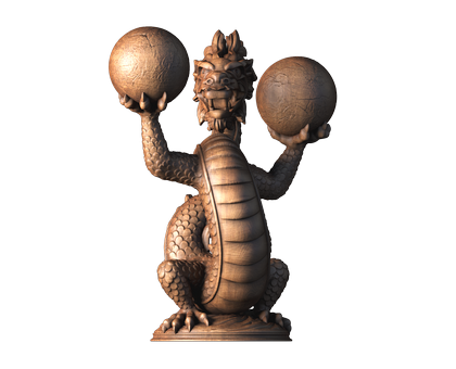 Sculpture the dragon, 3d models (stl)
