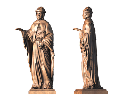 Saint Fevronia sculpture, 3d models (stl)