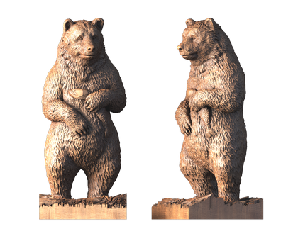 Bear in the Forest, 3d models (stl)