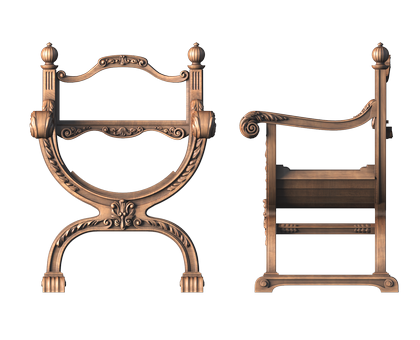 Curule chair, 3d models (stl)