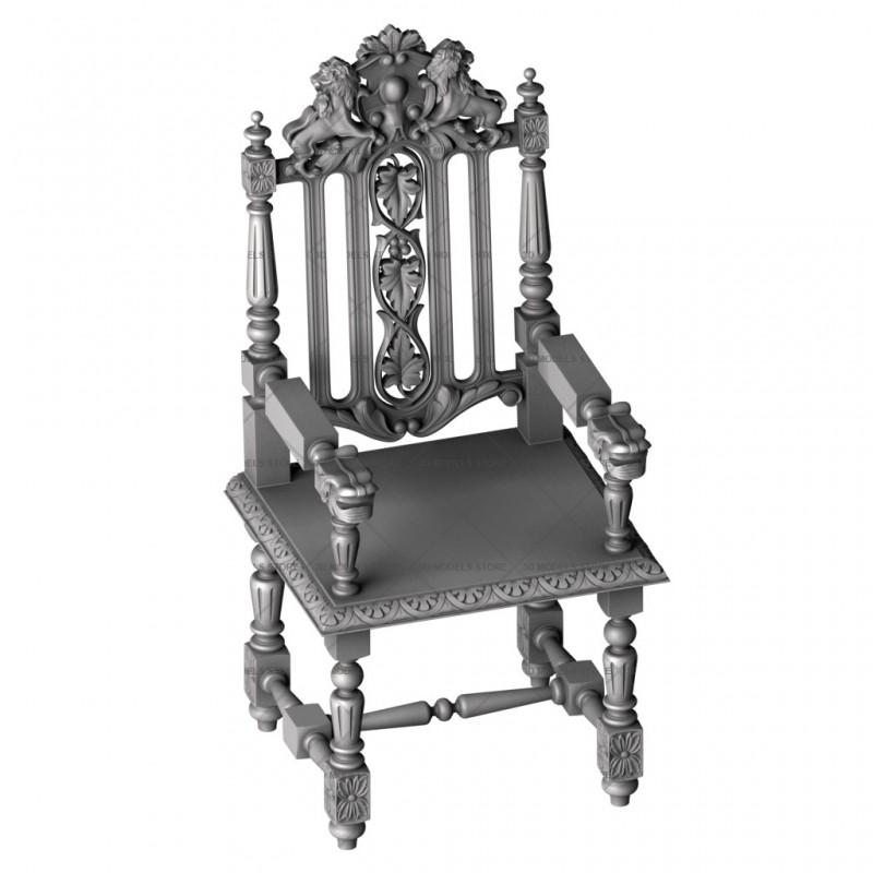 Throne, 3d models (stl)
