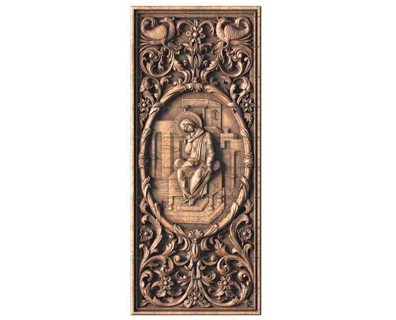 Panel with icon, 3d models (stl)