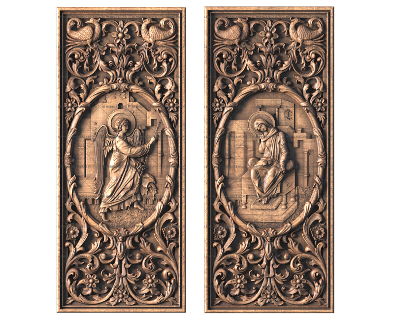 Panel with icon, 3d models (stl)