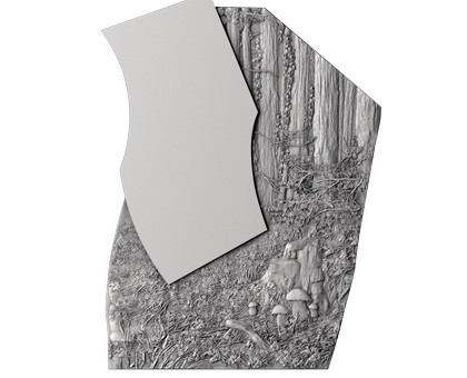 Monument with forest, 3d models (stl)