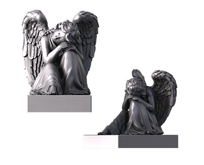 Monument angel, 3d models (stl)