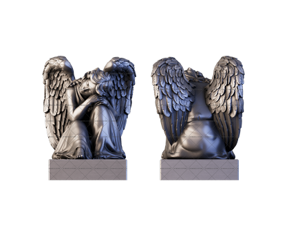 Monument angel, 3d models (stl)
